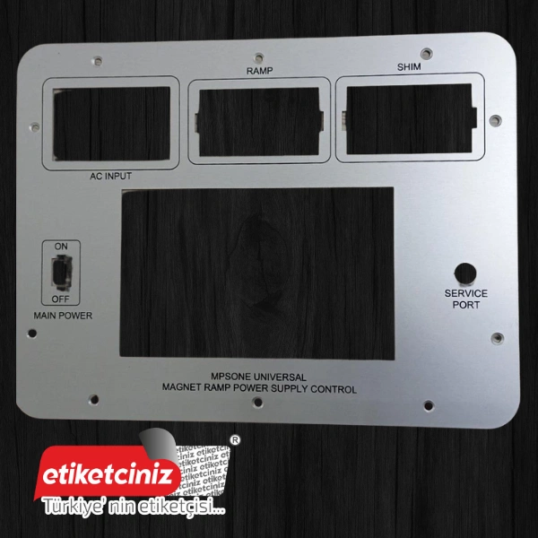 Makine Panel Etiket - Görsel 1