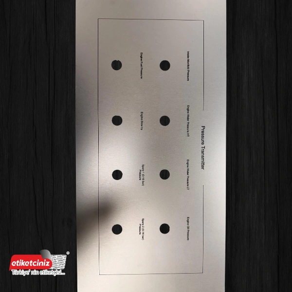 Makine Panel Etiket - Görsel 3