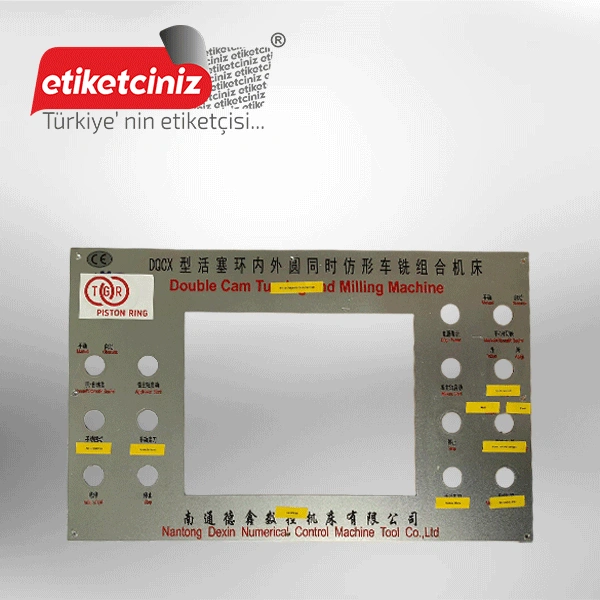 Makine Panel Etiket - Görsel 7