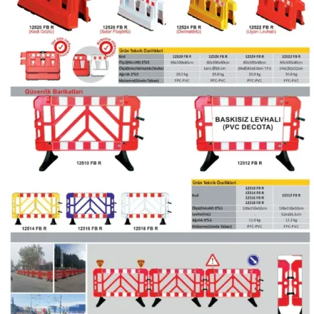 Plastik ve Metal Trafik Otopark Ekipmanları - Görsel 2