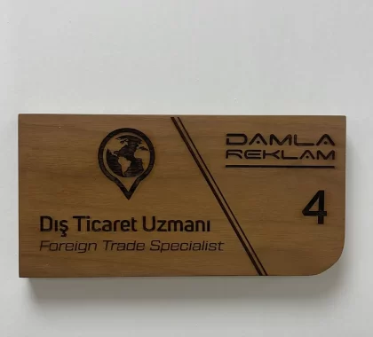 Ahşap Lazer Markalama Kazıma - Görsel 5