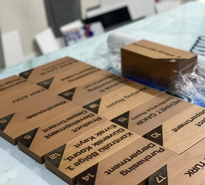 Ahşap Lazer Markalama Kazıma - Görsel 8