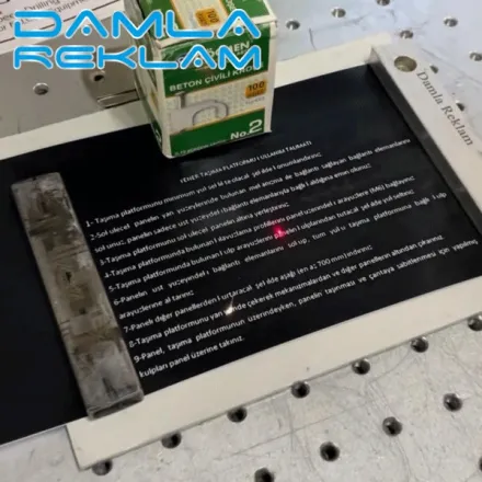 Eloksallı Fiber Lazer Kazıma - Görsel 2