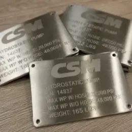 Paslanmaz Metal Etiket